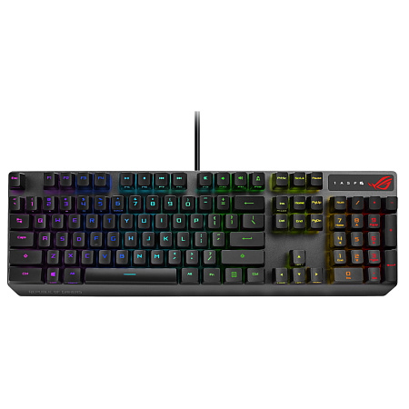 Gaming Keyboard Asus Strix Scope RX, Mechanical, RX Red Optica SW, RGB, PBT, IP57, USB Passthrough, 