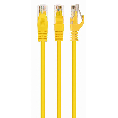 Патч-корд Cablexpert PP6U-3M/Y, Cat6 UTP, 3м, Жёлтый