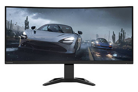 34" LENOVO G34w-30, Black,Curved-VA,3440x1440,165Hz,FreeSync,0.5ms MPRT,350cd,CR2500:1,HDMI+DP,Spkrs