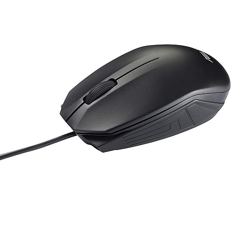 Mouse Asus UT280, 1000 dpi, 3 buttons, Ambidextrous, 80g ,0.9m, USB, Black