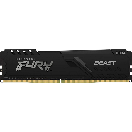 .4GB DDR4-2666MHz  Kingston FURY Beast (KF426C16BB/4), CL16-18-18, 1.2V, Intel XMP 2.0, Black