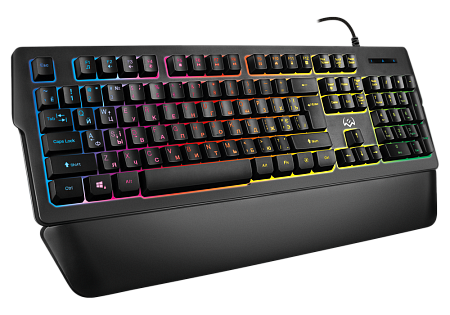 Gaming Keyboard SVEN KB-G9400, Fn keys, Programmable, Win Lock, Wrist rest, RGB, 1.8m, USB, EN/RU, B