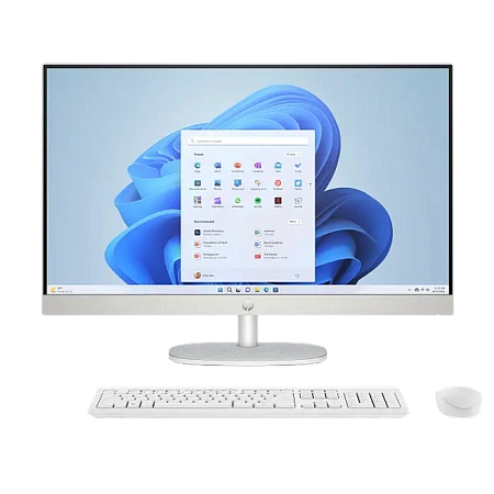 Моноблок HP 27-cr0085ci, 27", AMD Ryzen 5 7520U, 16Гб/512Гб, Без ОС, Белый