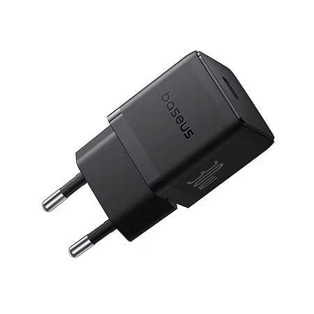 Baseus Wall Charger GaN 1*Type-C 30W, Palm Series, Cluster Black