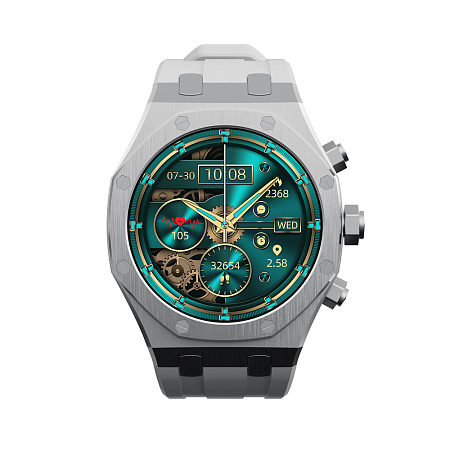 Charome Smart Watch HD Call T12 Amoled, Silver