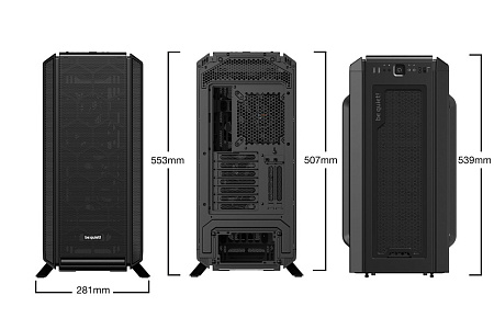 Case ATX be quiet! Silent Base 802, w/o PSU, 3x140mm, Fan controller, Iinsulation mats, Dust filters