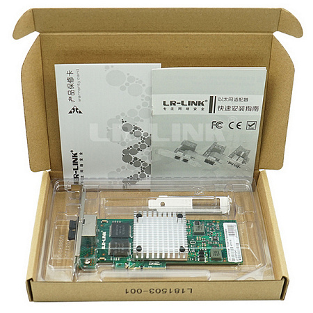 PCI-e Intel Server Adapter I350-T2,  Dual Copper Port 1Gbps