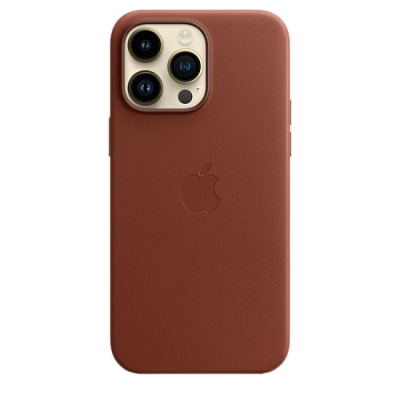 Чехол Apple iPhone 14 Pro Max Leather Case with MagSafe, Коричневый