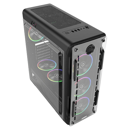 Case ATX GAMEMAX Optical, w/o PSU, 0.5mm, 4x120mm ARGB, Fan controller, Front&Side Transparent panel