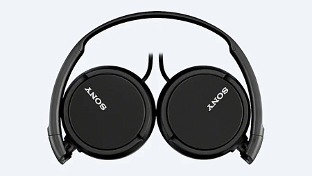 Headphones  SONY  MDR-ZX110APB, Mic on cable,  4pin 3.5mm jack L-shaped, Cable: 1.2m, Black