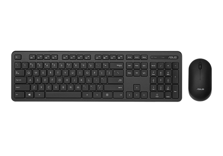 Wireless Keyboard & Mouse Asus CW100, 12 Fn keys, Slim, Low Profile, Low-noise, 800-1600dpi, 3 butto