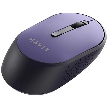 Wireless Mouse Havit MS78GT, 1200-3200dpi, 6 buttons, Ambidextrous, 1xAA, 2.4Ghz, Purple
