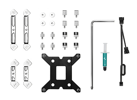 AC Deepcool "AK620" (≤28 dB, 500-1850RPM, 68.99 CFM, 2x120mm, 260W, 6/6mm, 1456g.)