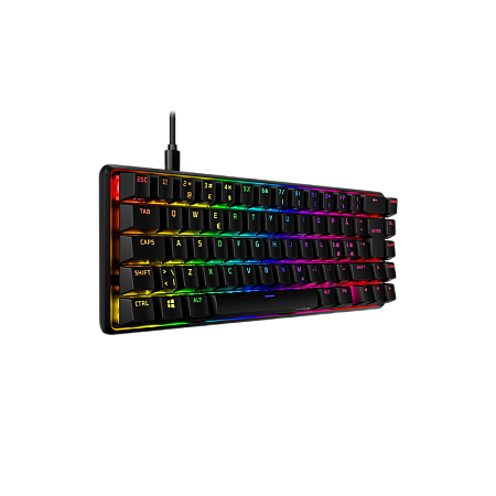 Клавиатура HyperX Alloy Origins 65, Проводное, Чёрный