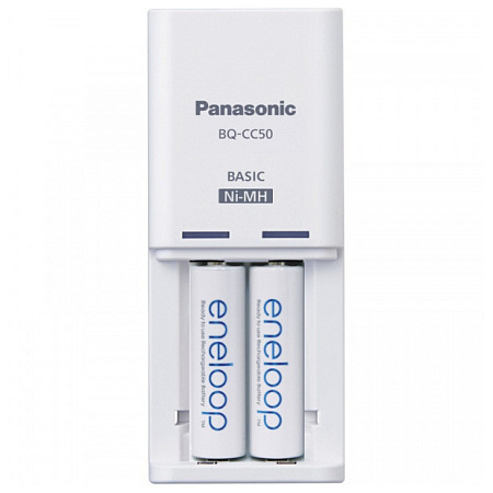 Panasonic "Basic" Charger 2-pos AA/AAA + 2AA 1900mAh, K-KJ50MCC20E