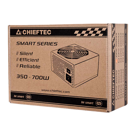 Power Supply ATX 700W Chieftec SMART GPS-700A8, 85+, 120mm, Active PFC, Long cables, Black