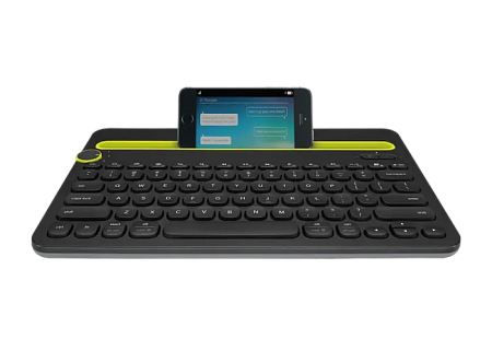 Wireless Keyboard Logitech K480 Multi-Device, Compact, FN key, Cradle, Bluetooth, EN, Black  