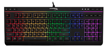 Gaming Keyboard HyperX Alloy Core RGB, Membrane, Media Control, Solid frame, 5 Zones RGB, Spill resi