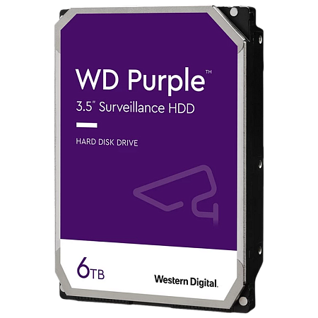 3.5" HDD  6.0TB -SATA-128MB Western Digital "Purple (WD62PURZ)", Surveillance, CMR