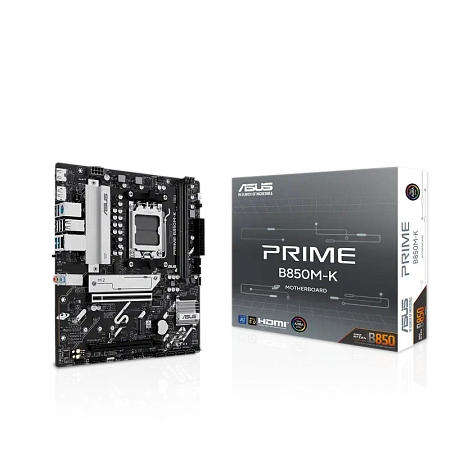 Материнская плата ASUS PRIME B850M-K, AM5, AMD B850, mATX,процессоры ,оперативная память, ssd, M2, hdd, кейсы
