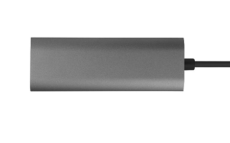 Docking Station Chieftec DSC-502, 5-in-1, 2xUSB-C, 2xUSB3.2, HDMI, PD 80W, Aluminum, Titanium grey