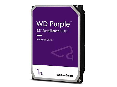 3.5" HDD  2.0TB-SATA - 256MB  Western Digital " Purple (WD22PURZ)", Surveillance, CMR
