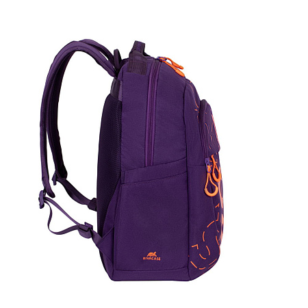 Backpack Rivacase 5430, for Laptop 15,6" & City bags, Violet/Orange