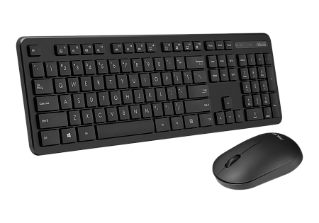 Wireless Keyboard & Mouse Asus CW100, 12 Fn keys, Slim, Low Profile, Low-noise, 800-1600dpi, 3 butto