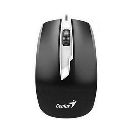 Mouse Genius DX-180, 1000 dpi, 3 buttons, Ambidextrous, 83g, 1.5m, USB, Black