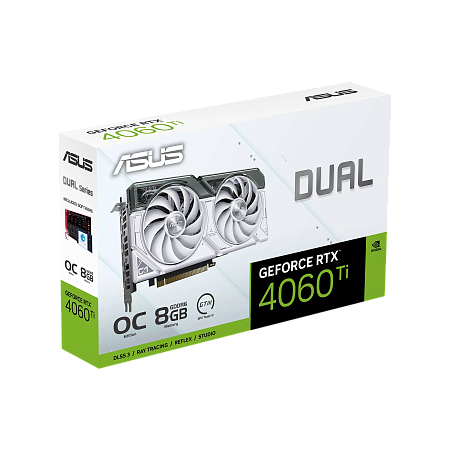 VGA ASUS RTX4060Ti 8GB GDDR6X Dual (DUAL-RTX4060TI-O8G-WHITE)