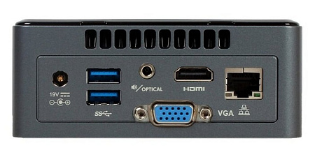 Mini PC Intel NUC Barebone BOXNUC6CAYH (Celeron J3455 up 2.3GHz, 2xSO-DIMM DDR3, 1xM.2, 1x2.5" SATA)