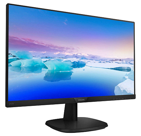 23.8" PHILIPS 243V7QSB, Black, IPS, 1920x1080, 75Hz, 5ms, 250cd, 10M:1, D-Sub+DVI+AudioOut 23.8" PHILIPS 243V7QSB, Black, IPS, 1920x1080, 75Hz, 5ms, 250cd, 10M:1, D-Sub+DVI+AudioOut