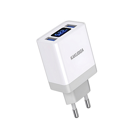 Ksiga Wall Charger Dual Port KSC-756 Bangneng, White Ksiga Wall Charger Dual Port KSC-756 Bangneng, White