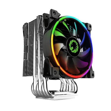 AC Gamemax "Gamma 500-Rainbow" (<26.3dBA, 1000-1800RPM, 51.18CFM, 120mm, RGB, 5x6mm, 187W, 600g.)