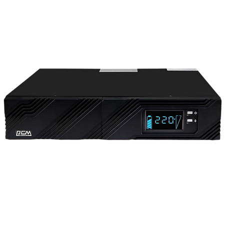 UPS PowerCom SPR-1500, 1500VA/1200W, Tower/Rack2U, Smart Line Int.,Sinewave, LCD, AVR, USB,8xIEC C13