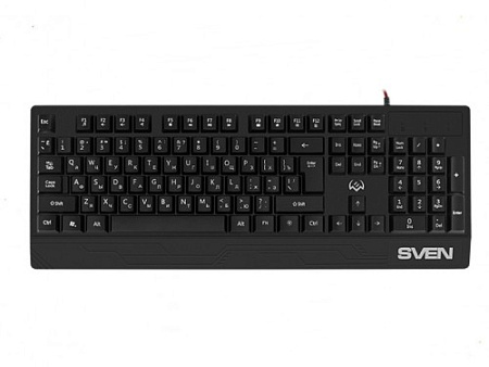 Gaming Keyboard SVEN KB-G7400, TKL, Fn keys, Backlight, WinLock, 1.8m, USB, EN/RU, Black