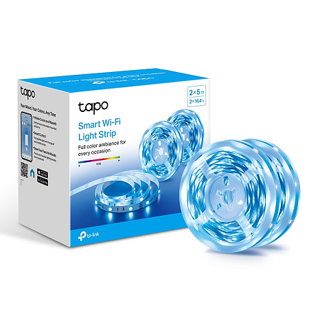 TP-LINK "Tapo L900-10", Smart Wi-Fi LED Dimmable Strip, Multicolor, 10 Meters