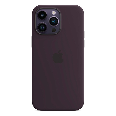 Case Original Silicone with MagSafe for iPhone 14 Pro Max, Elderberry