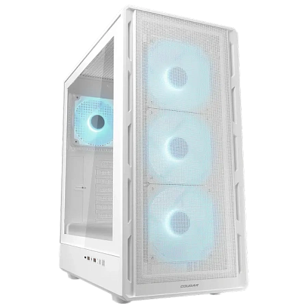 Компьютерный корпус Cougar Airface Pure PRO White, Midi-Tower, Без блока питания, Белый