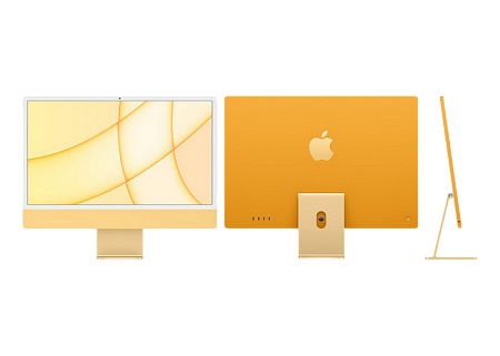 Моноблок Apple iMac A2438, M1 with 8-core CPU and 8-core GPU, 16ГБ/512Гб, macOS Big Sur, Жёлтый