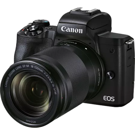 Беззеркальный фотоаппарат Canon EOS M50 Mark II + EF-M 18-150 IS, Чёрный