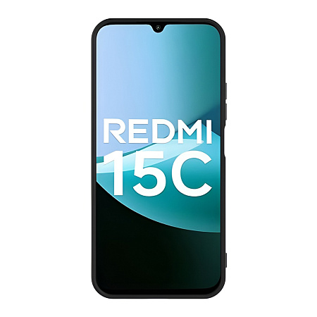 WOO Case Liquid Silicone Redmi 15C (173mm), Black