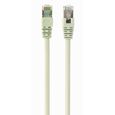 5m, FTP Patch Cord  Gray, PP22-5M, Cat.5E, Cablexpert, molded strain relief 50u" plugs