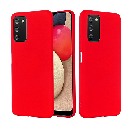 Helmet Case Liquid Silicone Samsung A03s, Red Helmet Case Liquid Silicone Samsung A03s, Red