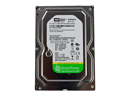3.5" HDD 500GB-SATA-64MB Western Digital "AV-GP (WD5000AURX)" Ref 3.5" HDD 500GB-SATA-64MB Western Digital "AV-GP (WD5000AURX)" Ref