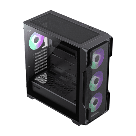 Case EATX GAMEMAX Siege, w/o PSU, 0.6mm, 4x120mm ARGB, ARGB Hub, Tempered Glas, Front Mesh, DF, 1xUS Case EATX GAMEMAX Siege, w/o PSU, 0.6mm, 4x120mm ARGB, ARGB Hub, Tempered Glas, Front Mesh, DF, 1xUS