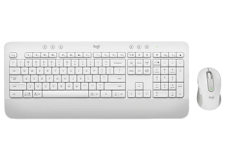 Wireless Keyboard & Mouse Logitech MK650, Quiet typing, Palm rest, Media сontrols, 4000dpi, 5 button