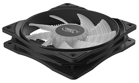 PC Case Fan Deepcool RF120W, 120x120x25, 21.9 dB, 48.9 CFM, 1300PM, White LED, Hydro Bearing