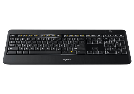 Клавиатура Logitech K800, Беспроводное, Чёрный