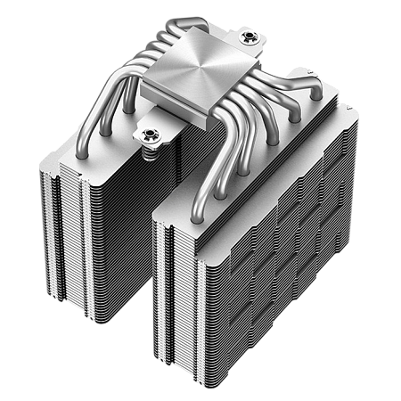 AC Deepcool "AG620" (<29.4dBA, 300-1850RPM, 67.88CFM, 2x120mm, 260W, 6x6mm, 1300g.)